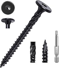 Structural Wood Screws #14 x 2-7/8 Inch, 55pcs FIXLINK Deck Screws Heavy Duty Exterior Construction 