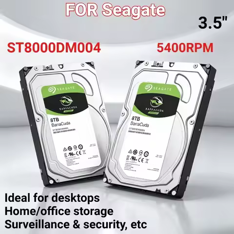 FOR Seagate BarraCuda 8TB Internal Hard Drive 3.5" SATA 6Gb/s, 5400 RPM, 256MB Cache, ST8000DM004, f