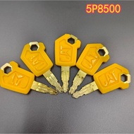 10/5/2/1pcs 5P8500 New Ignition Keys for CAT E305.5 307 313 320D2GCE2 Yellow Spare Key