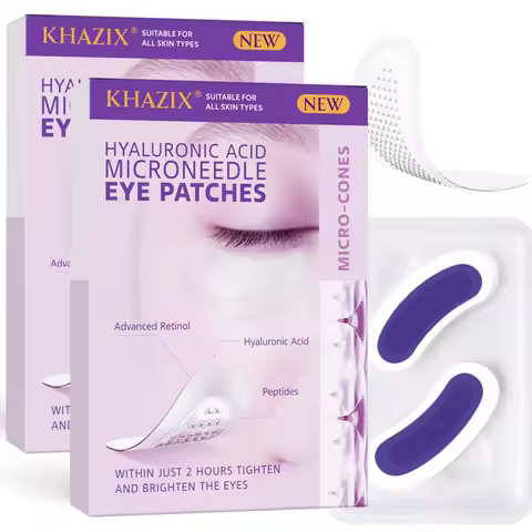 Anti-Wrinkle Retinol Microneedle Eye Patches, Hyaluronic Acid & Peptides, for Crow's Feet Forehead S
