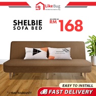 LIKEBUG: Shelbie A1 Durable 2 Seater Foldable Sofa Bed / sofa murah / Readystock / sofa / sofa bed / bed / foldable bed