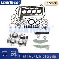 Engine parts Full Gasket Set Timing Chain Kit Piston Set Fit 1.6L N12B16A N16B16A FOR BMW mini R55 R