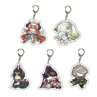Game Genshin Impact Cyno Nilou Nahida Alhaitham Tighnari Keychain Cosplay Acrylic Key Chains Fans Ch