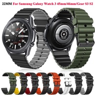 For Samsung Galaxy Watch 3 45mm Strap 22mm Silicone Bracelet Wristband Galaxy Watch 46mm Gear S3 Frontier/Huawei GT2/3 Watchband