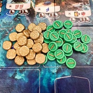 與 Lost Ruins of Arnak 棋盤遊戲兼容的豪華資源代幣。