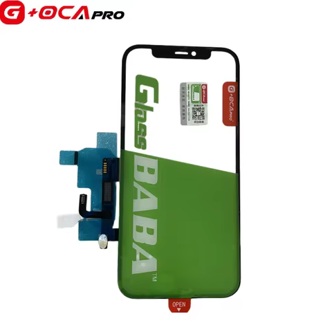 3PCS GLASS BABA G+OCA PRO NO IC Touch Digitizer Sensor Glass with Frame + OCA Glue For iPhone XR 11p