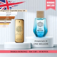🎈[PROMOTION] 🎈VOLAVEE 10mL ONE MILLION Car Perfume Air Freshener Borong / Minyak Wangi Kereta Viral 
