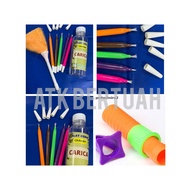 CRAYON DUST BRUSH SHARPENER HOLDER