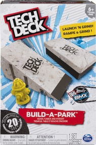 TECH DECK - Build-A-Park – Kicker, Funbox, and Hydrant – Ramps Board and Bikes