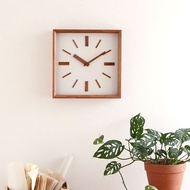 Solid Wood Retro Wall Clock Japanese Style Pendulum Clock Square Solid Wood Wall Clock Cherry Wood