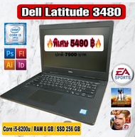 Dell Latitude E3480 Core i5-6200u 2.40 Ghz Ram 8 GB DDR4 SSD 256 GB จอ 14 นิ้ว แบตดี ราคาสุดคุ้ม สิน