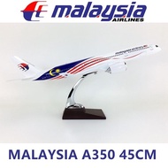 *𝙁𝙍𝙀𝙀 𝙆𝙀𝙔𝘾𝙃𝘼𝙄𝙉* 1:150 47cm & 42cm Malaysia Airline AIRBUS A350-900 Metal Aircraft Replica Diecast Co
