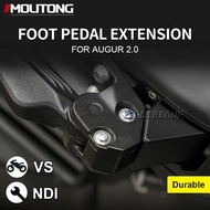Motorcycle Accessories New Passenger Footpegs Pedal Rear Foot Cover Extended Footrests For Yamaha Au