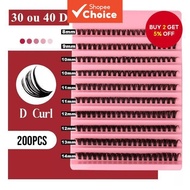 Volume Mix Cluster Lashes (30D/40D) –  DIY Eyelash Extensions (8-14mm)
