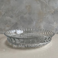 Piring Buah PM-3000 | Piring 30cm Ceper Besar Kaca Berkualitas Wadah Sayur Makanan Elegant Kedaung