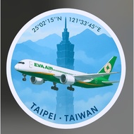 R RBF TAIPEI 787 STICKER 10CM S-TTBR789