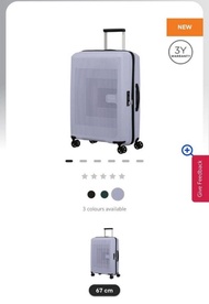 [官網$2,080] American Tourister Aerostep luggage Spinner 67/24 ESP/TSA 15370