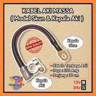 Kabel Aki Massa Model Kepala Aki Dan Skun Untuk Truk Dan Fuso 24 Volt