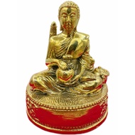 Thailand Buddha Statue Pure Copper Phra Sivali Seated (Venerable Sivali) Thai Bronze Statue