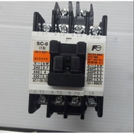 FUJI MAGNETIC CONTACTOR SC-0 200-220 VOLTS/110 VOLTS