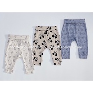 [Select Model][size 0-9M]HM / C&A Cotton long pants with high waist, wide crotch for babies to wear 