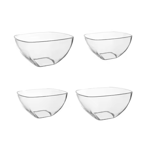 Salad Bowl Transparent Acrylic Dessert Bowl Buffet Container Dishware Bowl for