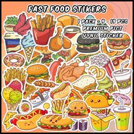 [1 pack] Fast Food Sticker (Fast Food Sticker) Aesthetic Sticker Pack Decoration Journal / Scrapbook