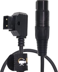 XLR 4 Pin Female to D Tap Power Cable for Sony Venice F55 SXS Camera for Practilite 602 DSLR Camcord