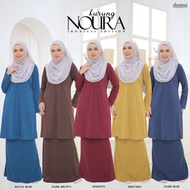 KURUNG NOURA by DMIMI Baju Kurung Pahang Plain Muslimah Wear Ironless Nursing Friendly