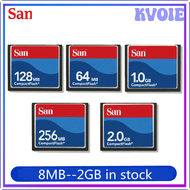 KVOIE แฟลชการ์ดขนาดกระทัดรัด2GB 1GB 1GB 512MB 256MB 1 28MB 96MB 64MB 32MB 16MB 8MB เมมโมรีการ์ด CF ก