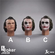 Joker Head Carving JXTOYS JX039 1/6 Joker Head Carving Heath Ledger Dark Knight Batman