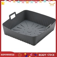 [Redpowderyan.] 23cm/9Inch Square Large Silicone Air Fryer Liners Mold for  Air Fryer 6-8QT Reusable