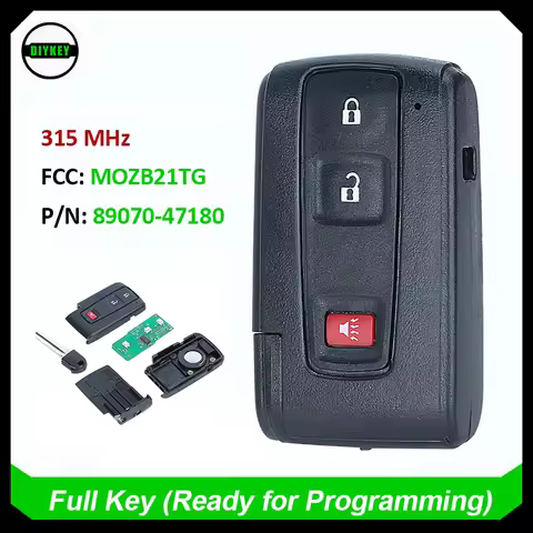 DIYKEY MOZB21TG, M0ZB21TG Smart Remote Key Fob 315MHz for Toyota Prius 2004 2005 2006 2007 2008 2009