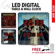 (137 x 150mm) LED Digital Jam Waktu Jam Azan Digital / Jam Waktu Solat / Azan Digital Clock / Jam Az