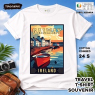 IRLANDIA SOUVENIR T-SHIRT 10 YEARS STATETAG ASAL IRELAND COTTON 24S SOUVENIR PREMIUM GIFT