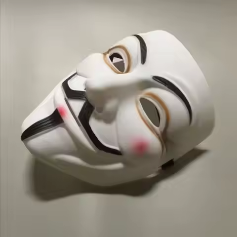 V for Vendetta Full Face Mask Bape Design Halloween Party Anonymous Guy Fawkes Fancy Dress Adult Cos