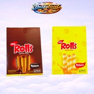 Nabati Rolls Wafer Stick 6g x 20's Richeese Richoco Coklat Keju
