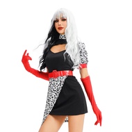 Halloween Costume - Black & White Cruella De Vil Dress from 101 Dalmatians