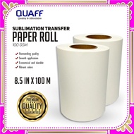 Quaff Sublimation Paper 8,2 Inch 100gsm 100 Meters Yellow Roll