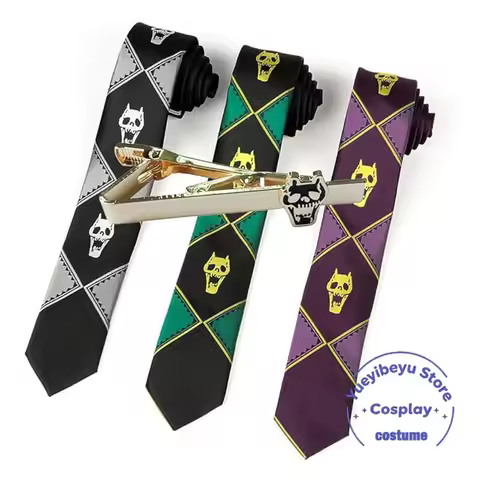 Anime Cospaly Costume Kira Yoshikage Tie Unisex Tie Zipper style