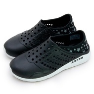 [LOTTO] Drainage Breathable Trendy Hole Casual Shoes Sandals, Slippers LIFESTYLE 2 Black 6230 Middle