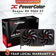 [FAST SHIP] PowerColor Reaper AMD Radeon RX 9060 XT | 16GB GDDR6 | Graphics Card (Black / White)