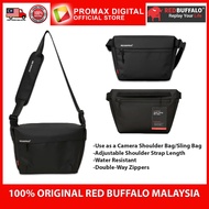 Red Buffalo RB-SB6L Apex Sling Bag Camera Case Pouch Shoulder Messenger (6L, Black)
