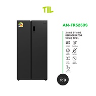 Aconatic ตู้เย็น Side by Side ขนาด 18.5 Q สี Dark Gray ระบบ Dual Inverter ละลายน้ำแข็งอัตโนมัติ รุ่น