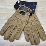 Dainese 1972ถุงมือหนังสำหรับจักรยานยนต์ Moto เกียร์สำหรับขี่ผู้ชายถุงมือสตรี L XL สีน้ำตาล