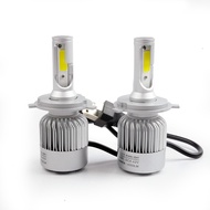 LED Car Headlight H1 H4 H7 H11 COB 2PCS 6000K 3800 Lumens - C6 - White
