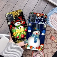Oppo realme 9i case with cute snowman print