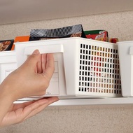 日本inomata 日製層架櫥櫃分類用收納籃(寬型)-3入