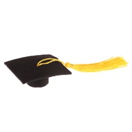 Graceful 1Pc Graduation Hat Mini Doctoral Cap Costume Graduation Cap with Tassels