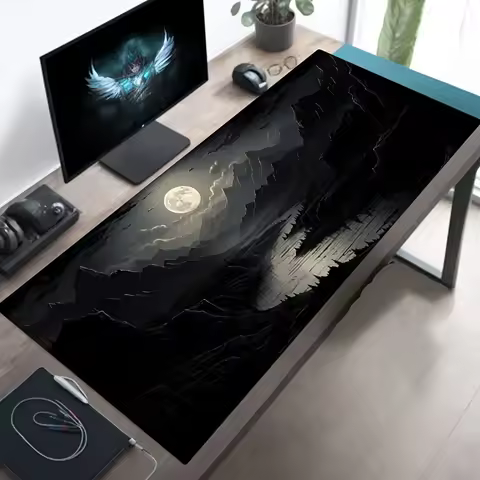 Night Moonlight large mouse pad 900x400 non-slip esport learning desk mat game player mousepad deskt